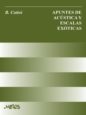 cover image of Apuntes de acústica y escalas exóticas